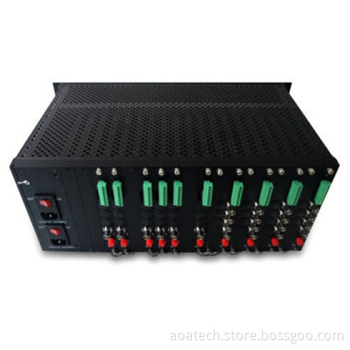 CCTV Optical Transceiver for 24-channel Video, with Audio, Data, Ethernet and Telephone SignalNew